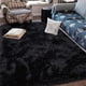 thumbnail image 2 of Alfombra Ultra Suave y Esponjosa para Dormitorio, Alfombras para Decoración de sala de Estar, Alfombra de Guardería, Alfombra Antideslizante Muy Suave, Lavable, Bebé, Niños, Niñas (120x200cm, Negro), 2 of 7