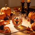 thumbnail image 7 of Halloween Stemless Drinking Glass Cups Spooky Pumpkin Witch Tumbler Glassware, 7 of 7