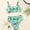 czb# Green375, variant on CUZIBR Baby Girl Swimsuits 2 Piece Bikini Sets Fashionable Cute Cartoon Dinosaur Print Casual Swimwear Breathable Soft Cozy Spring Summer Vacation Beachwear Bathing Suits ,White,5-6 Years