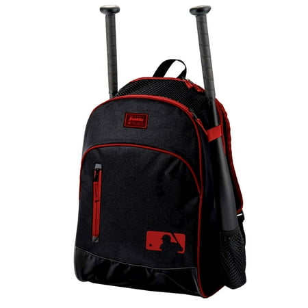 UPC: 0025725469420 | Franklin Sports MLB Batpack Bag – Youth Baseball Softball and Teeball Bag – Black/Red