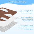 thumbnail image 4 of Ironing Mat Portable Ironing Blanket for Table Top Travel Ironing Pad for Washer Dryer 27.6" x 47.2" White Clouds, 4 of 6