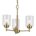 thumbnail image 4 of 44029NBR Kichler Lighting Winslow - 3 light Mini Chandelier - 15.25 inches tall by 18 inches wide-Natural Brass Finish    -Traditional Installation, 4 of 9
