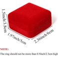 thumbnail image 2 of (Red) Velvet Ring Box with LED Light Ring Box for Wedding, Proposal, Engagement, 2 of 5