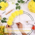 thumbnail image 4 of 25 Pcs Yellow Roses Artificial Roses Flowers with Leaves and Stems, Real Looking Fake Roses for DIY Wedding Bouquets, Centerpieces Arrangements, Party, Baby Showe, 4 of 8