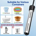 thumbnail image 2 of Yimserk Portable Shower with Water Heater–Camping Shower Pump with 8000mAh Battery, 5-Speed Settings, LCD Display, 6L/min, IPX8–Portable Shower Head for Camping, Hiking, Car, Pets, 2 of 6