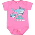 thumbnail image 3 of Inktastic My Big Sister Loves Me with Cute Sharks Boys or Girls Baby Bodysuit, 3 of 5