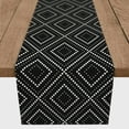thumbnail image 3 of Creative Products Dotted Diamond Black 16x72 Poly Twill Table Runner, 3 of 3