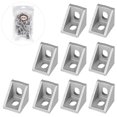 thumbnail image 4 of HAMPPLIES 25Pcs Aluminum Corner Bracket for 2020 Aluminum Extrusion Rigid 90 Degree Connection, 4 of 6
