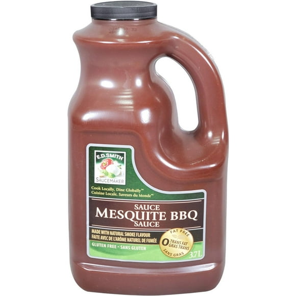 Smith Mesquite BBQ Sauce - 3.78 L - Pack of 2 - Smoky & Tangy - Perfect for Grilling & Ribs (2ct)