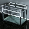 thumbnail image 6 of Kingston Brass Vsp3722b 37" Wide X 30" High Console Stand - Chrome, 6 of 6