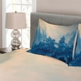 thumbnail image 3 of Ambesonne Farm House Quilted Bedspread Set 3 Pcs, Chinese Night, Queen Size, Blue, 3 of 4