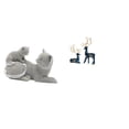 thumbnail image 1 of Escultura De Reno Y Gato, Adorno De Mesa, Artesanía, Figura Decorativa, Estatua De Animal, Estatua De Ciervo Sentado De Pie, Adornos, Decoración Del Hogar, Figuras De Ciervo Para Dormitorio,, 1 of 8