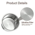 thumbnail image 3 of Uxcell 1Pcs 51mm Coffee Filter Basket, 4-Cup Stainless Steel Reusable Espresso Coffee Machine Bowl, 3 of 6