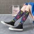thumbnail image 5 of Naloa Neon Graffiti Urban Art Knee Socks, High Socks Long Stretchy Sock Women Knee High Stocking, Long Socks for Women, 5 of 6