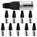 thumbnail image 3 of ANMBEST 10PCS Round IP65 Dustproof Waterproof Connector, Compatible with RJ45 Cat5/5e/6 8P8C Female Ethernet Panel Mounting Shielded Waterproof Connector, 3 of 15