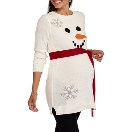 maternity snowman christmas sweater tunic walmart com walmart christmas card photos