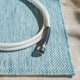thumbnail image 4 of SAFAVIEH Beach House Tayler Solid Indoor/Outdoor Runner Rug, Aqua, 2'2" x 8', 4 of 10