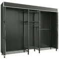 thumbnail image 3 of VIPEK Classic V6C 5 Tiers Wire Garment Rack with Black Oxford Fabric Cover, 75.6" L x 18.5" W x 76.8" H, Max Load 870 LBS, Black, 3 of 11