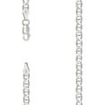 thumbnail image 2 of Auriga 4mm Solid Classic Mariner Chain Necklace 18" in 925 Sterling Silver, 2 of 2