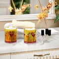 thumbnail image 4 of Yayeee 4 Pack Qtip Holder Bathroom Cotton Swab Canister with Lid Clear Dispenser Set, Orange Cocktails, 4 of 6
