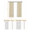 thumbnail image 6 of Fsddascl Cream Beige Striped Blackout Curtains for Bedroom/Living Room, Thermal Insulated Kitchen Curtains, Modern Farmhouse Retro Lines Grommet Darkening Window Treatment Drapes 52"x84"x2, 6 of 6