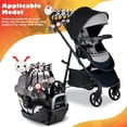 thumbnail image 5 of Car Seat Toys for Babies, 0-6 Months Stroller Activity Black White Baby Spiral Plush Toys Newborn High Contrast Sensory Carseat Toys with 4 Pendants Hanging Boys Girls Gift, 5 of 8