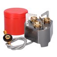 thumbnail image 1 of Réchaud de Camping Portable à 3 Cœurs 11800W Réchaud à Gaz Haute Puissance Réchaud de Randonnée, 1 of 8