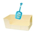 thumbnail image 3 of Milaget Rabbit Litter for Cage Bedpan Ferret Guinea Pig Potty Tray Corner Litter Pan White, 3 of 9