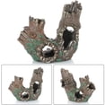 thumbnail image 4 of Visland Aquarium Landscaping Tree Stump Hole Rock Cave , Artificial Tree Root Resin Crafts Simulation Driftwood Hiding Cave Fish Tank Ornament, 4 of 8