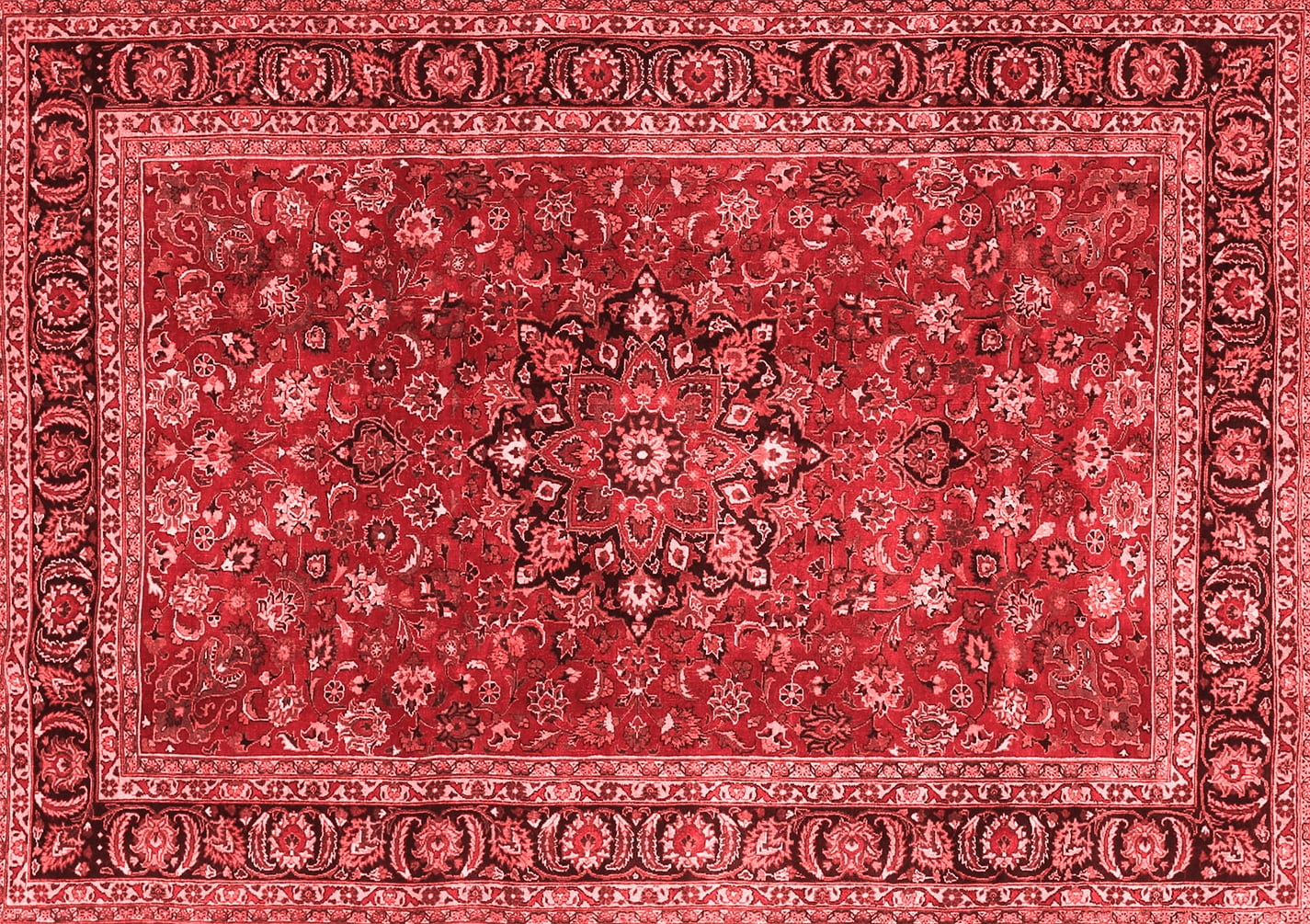 Ahgly Company Indoor Rectangle Persian Red Traditional Area Rugs, 6' x 9'