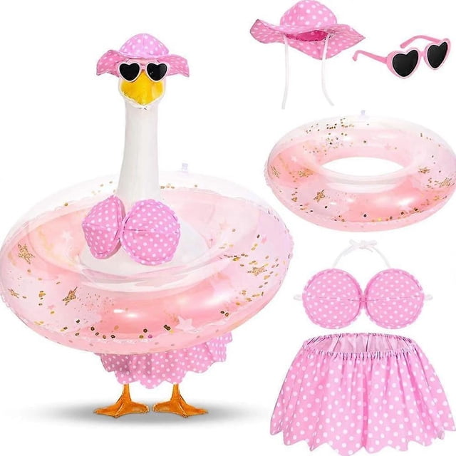 Hawaiian Porchs Goose Outfits Summer Bikini Goose Outfit Fits 23 Goose Statues