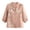 Pink, variant on Women's Elegant Chinese Style Retro Shirt, 3/4 Sleeve Mandarin Collar Knot Button Blouse, Solid Color Embroidered Elegant Top, Vintage Loose Fit Casual Tops for Women, Vintage Blouse for Women Pink M