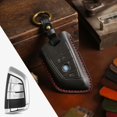 thumbnail image 1 of Car Key Fob Cover Case Protector For BMW Car Key Case Fob Cover Leather Handmade Blade Key, 1 of 19