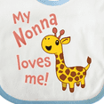 thumbnail image 4 of Inktastic My Nonna Loves Me- Cute Giraffe Boys or Girls Baby Bib, 4 of 4