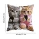 thumbnail image 3 of Uuiauoio Cat Pillow Covers 18x18, Cats Lovers Lady Gifts, Cat Gifts for Mom Mother's Day, Cats Decorative Pillow Covers for Home Bedroom Living Room Office Decor, 3 of 6
