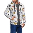 thumbnail image 2 of Naloa Rocket Planets Men’s Hoodies, Zip up Hoodie, Sweatshirts,Hoodies for Men Sizes S-3XL-3X-Large, 2 of 5