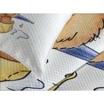 thumbnail image 4 of Ambesonne Bear Quilted Bedspread Set 3 Pcs, Teddy Bear Rain Umbrella, King Size, Sand Brown Yellow Blue, 4 of 5