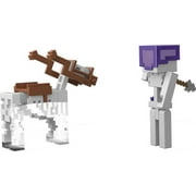 Minecraft Dungeons Skeleton Trap Horse Figure،تصميمات منقطة، هدايا قابلة للتحصيل للأطفال بعمر 6 سنوات فما فوق