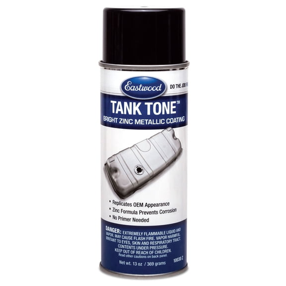 Eastwood Tank Tone Metallic Coating Aerosol – OEM Fuel Tank Finish with Rust Protection