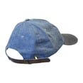 thumbnail image 2 of KC Caps® Unstructured Low-profile Two-Tone Denim Garment Washed Baseball Cap, 2 of 4
