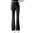 thumbnail image 1 of Pantalones Palazzo para mujer: pantalones acampanados de cintura alta y suaves como la mantequilla, 1 of 7