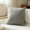 thumbnail image 4 of Solid Color Waterproof Outdoor Pillow Cover Fade Resistant Polyester Cushion Case with Hidden Zipper for Patio Garden Sofa Balcony, 4 of 5