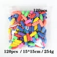 thumbnail image 2 of 12pcs Pencil Top Erasers - Multicolor, Fit Pencils, Gentle on Paper for Students' Correction, 2 of 8