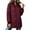 Wine, variant on Vivianyo HD Women's Bomber Collar Long Quilted Jacket, Long Sleeve Lightweight Zip Up Winter Coat with Pockets, Sizes S-2XL