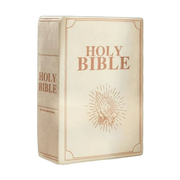 Openable Book-Shaped Plush Pillow - Cotton, 13"x8.86"x3.94", Soft Cozy, With 1 Corinthians 13 Verse, Ideal Gift for Family Friends