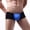 Blue, variant on HUPOM Men'S Underwear Underwear For Men Pack Low waist Drop Waist Solid Boxer Briefs Black L