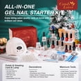 thumbnail image 6 of Candy Lover Gel Nail Polish Kit, 12 Colors Warm Christmas Nail Gel Kit with Greeting Card & 72W UV Nail Lamp, Salon Quality Long-lasting Gel Polish Set, Gift for Girl Women DIY Manicure, 6 of 13