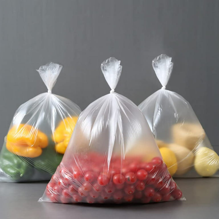 700 Count- Variety Heavy Duty Plastic Produce Bag on A Roll, Small & Medium 7.9x11.8 & 9.8x13.8, BPA-Free, Clear, Food Grade, Fruits, Vegetables