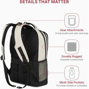 Wenger 5505572416 Swissgear Cecil Laptop Backpackcase Cream/black Fits Up To A 16in Lapto