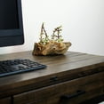 thumbnail image 5 of Ceramic Wood Plant Pot | Indoor Planter for Succulents & Flowers (Driftwood Ridge), 5 of 6